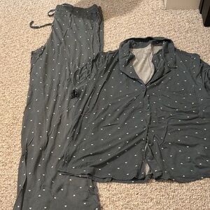GAP Gray Polka Dot Pajama Set